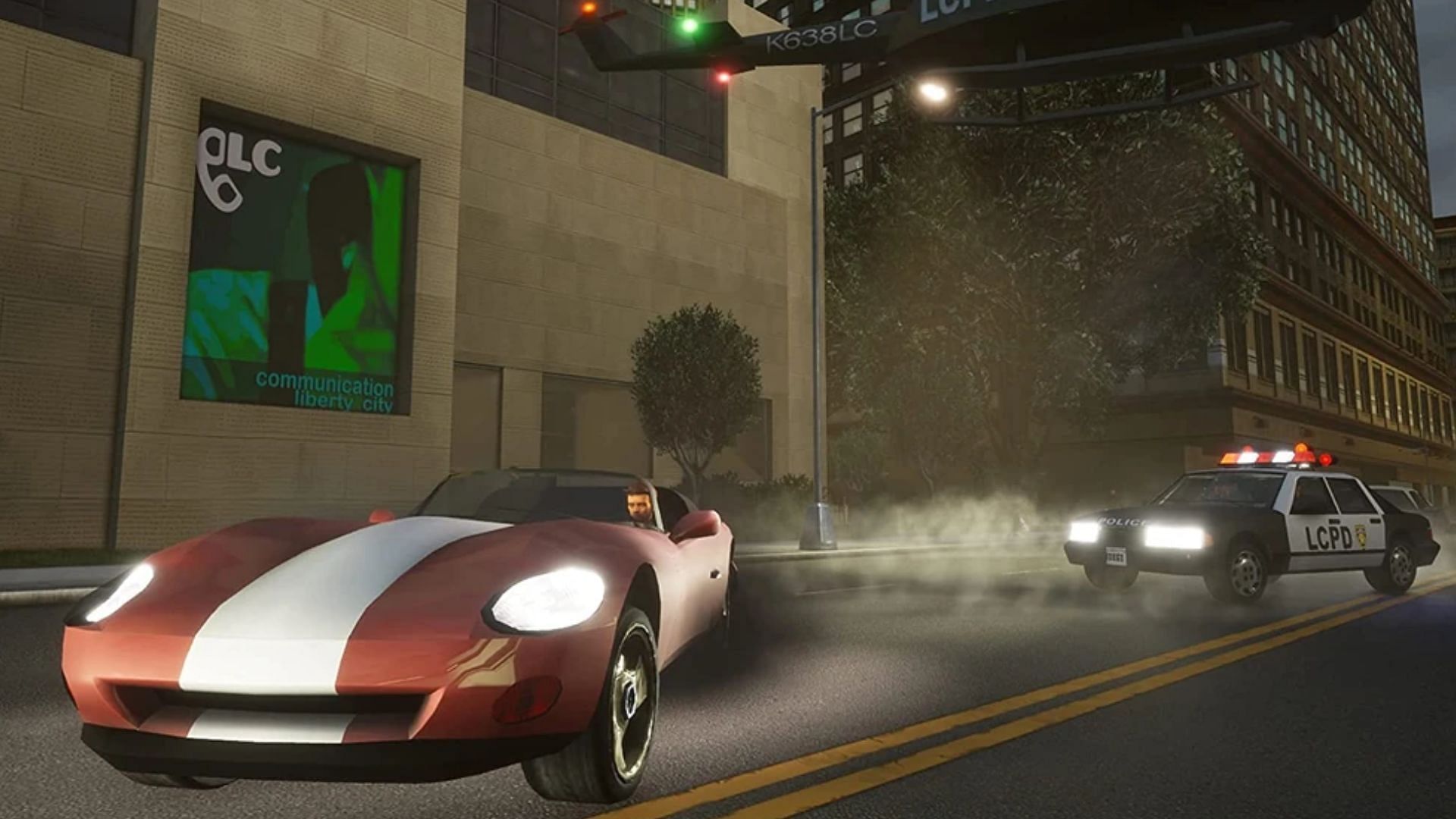 Rockstar Games promotes itself in GTA 3 Definitive Edition (Image via Rockstar Games)